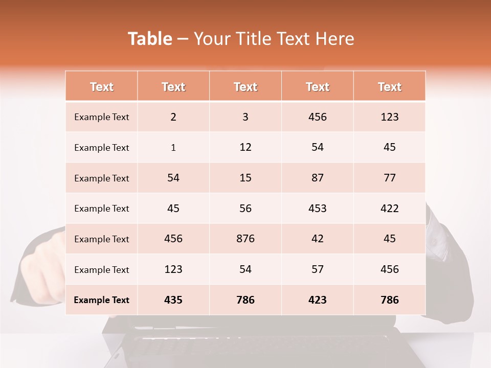 Professional Laptop Suit PowerPoint Template