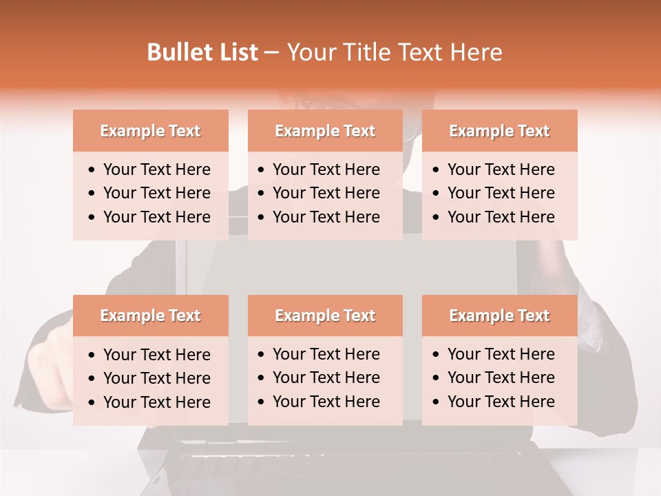 Professional Laptop Suit PowerPoint Template