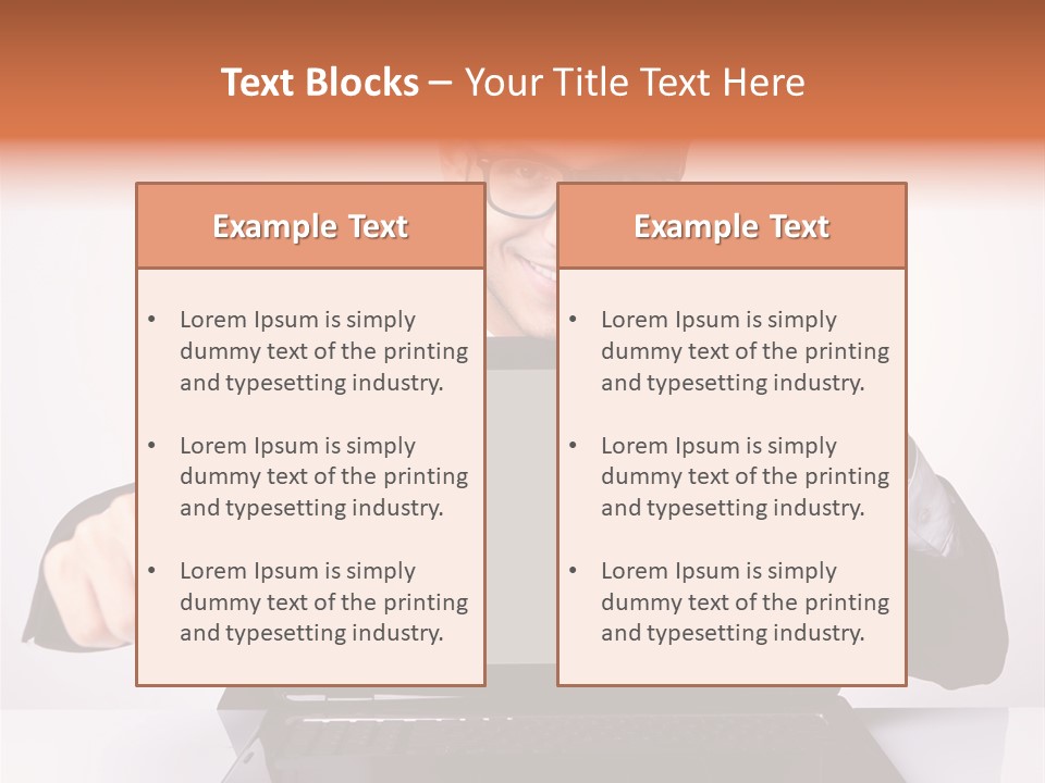Professional Laptop Suit PowerPoint Template