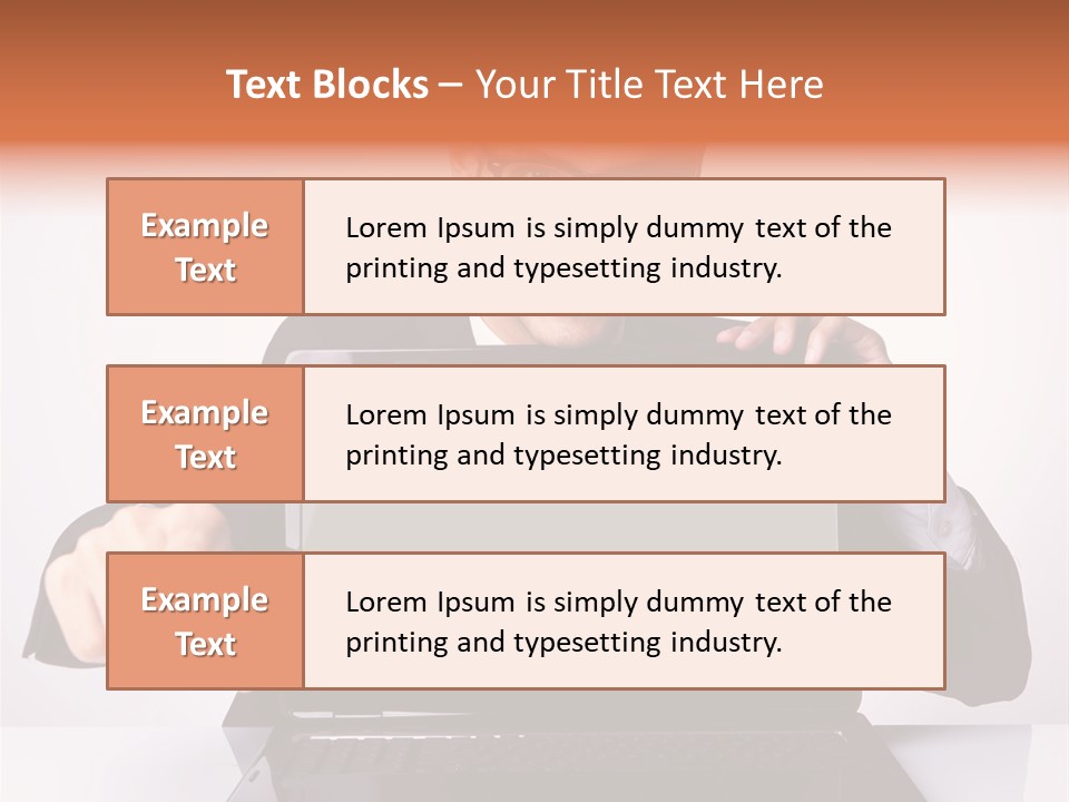 Professional Laptop Suit PowerPoint Template