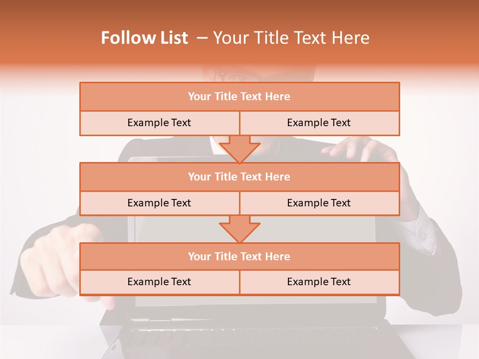 Professional Laptop Suit PowerPoint Template