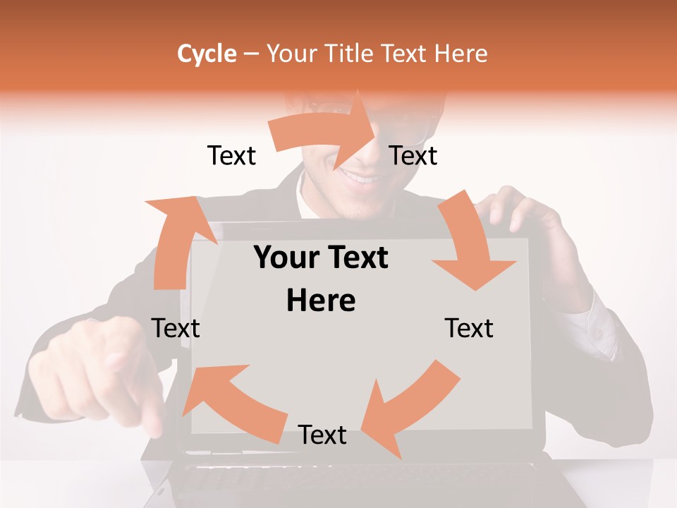 Professional Laptop Suit PowerPoint Template