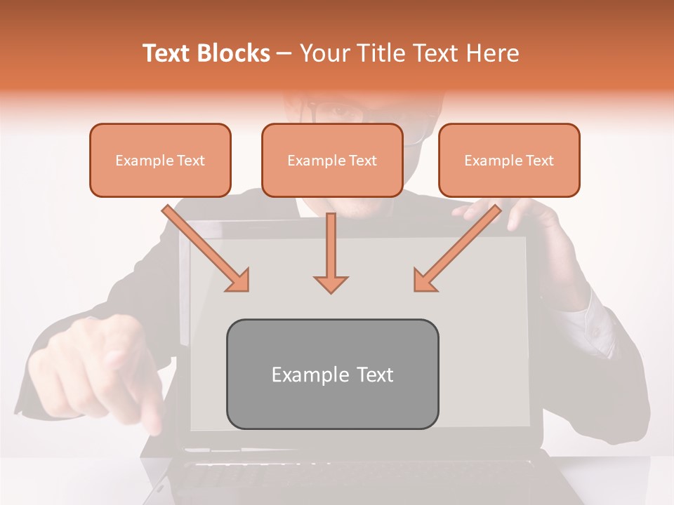 Professional Laptop Suit PowerPoint Template