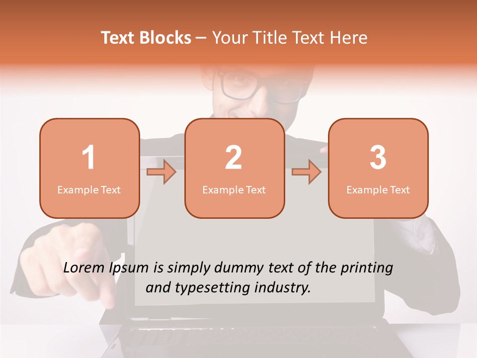 Professional Laptop Suit PowerPoint Template