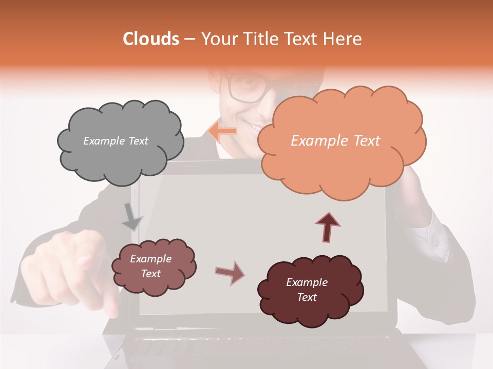 Professional Laptop Suit PowerPoint Template