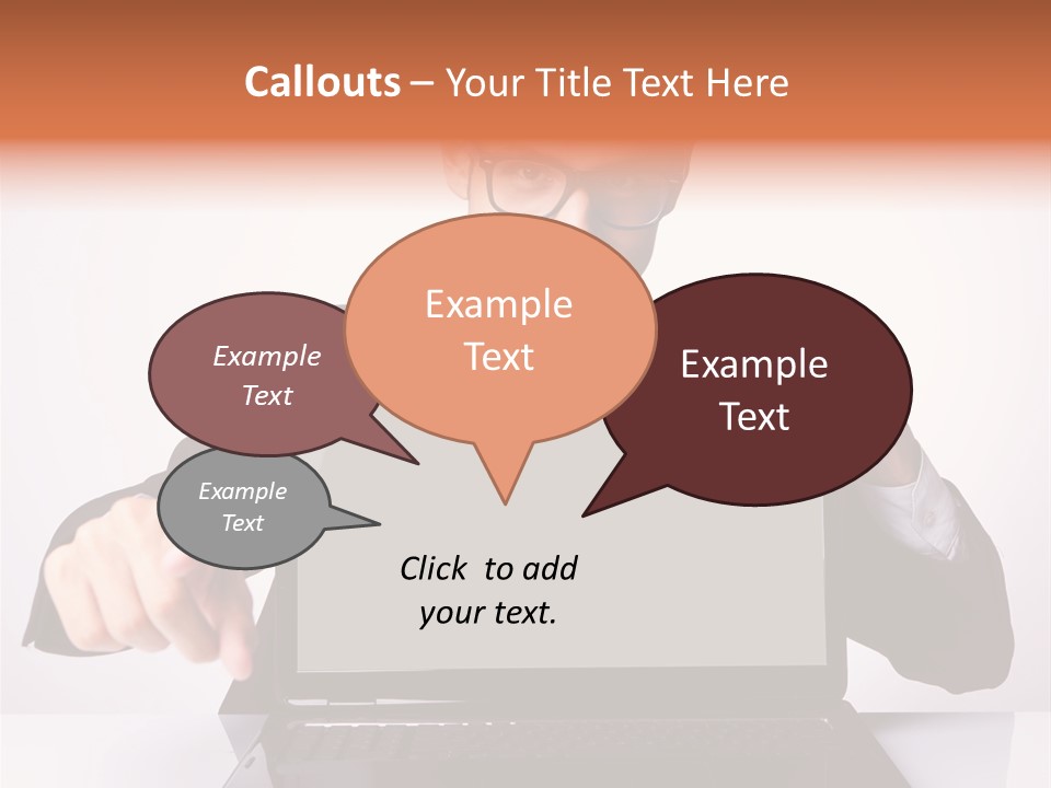 Professional Laptop Suit PowerPoint Template
