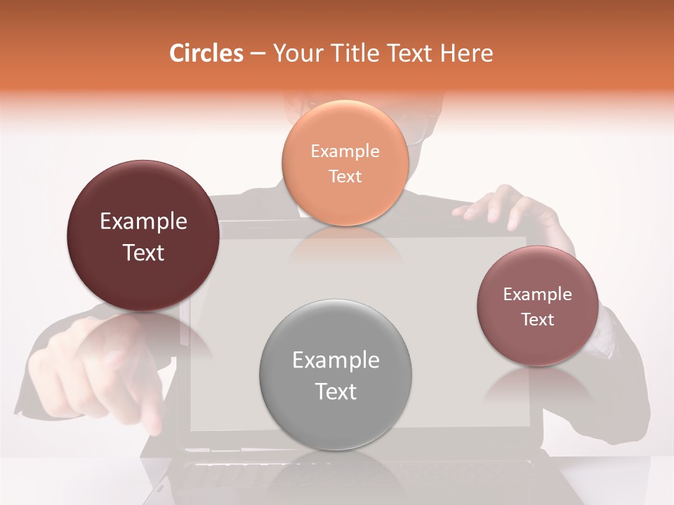 Professional Laptop Suit PowerPoint Template