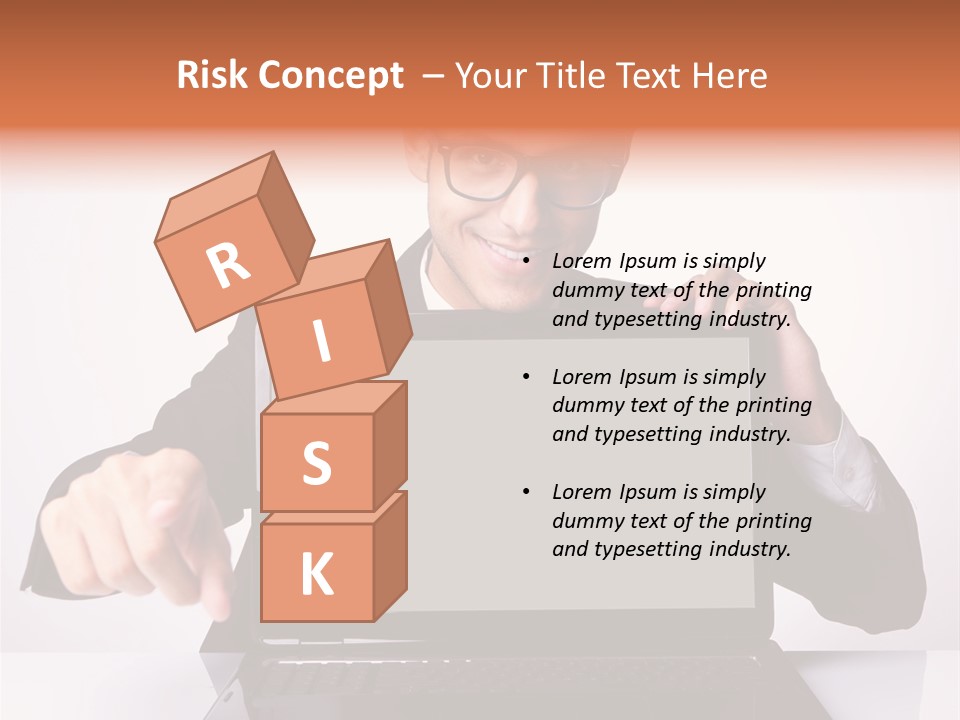 Professional Laptop Suit PowerPoint Template