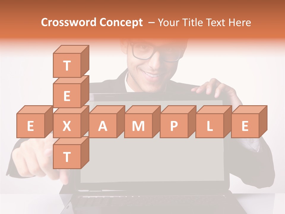 Professional Laptop Suit PowerPoint Template