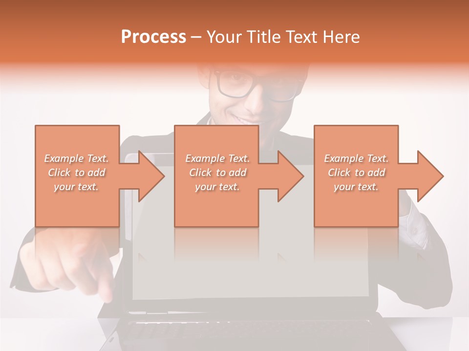 Professional Laptop Suit PowerPoint Template