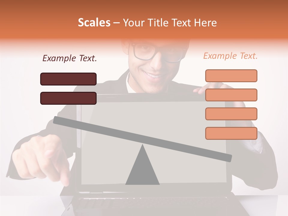 Professional Laptop Suit PowerPoint Template