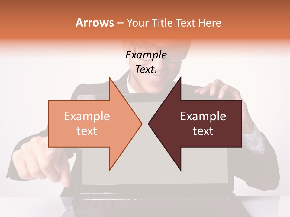 Professional Laptop Suit PowerPoint Template