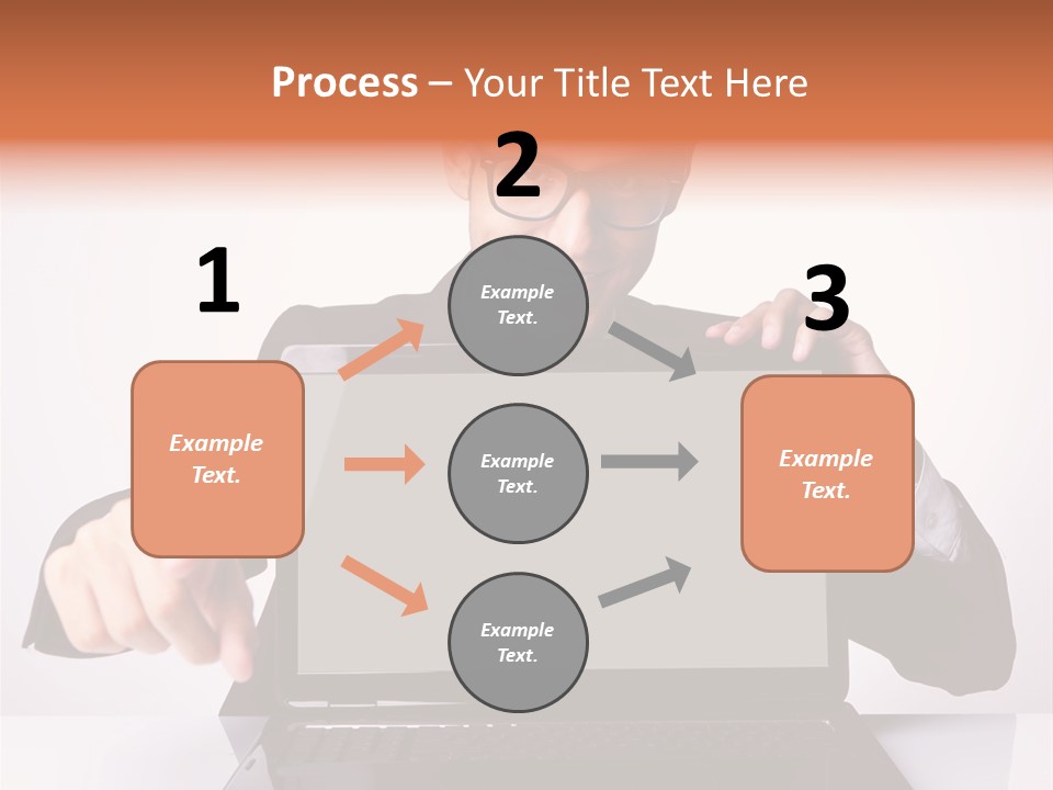 Professional Laptop Suit PowerPoint Template