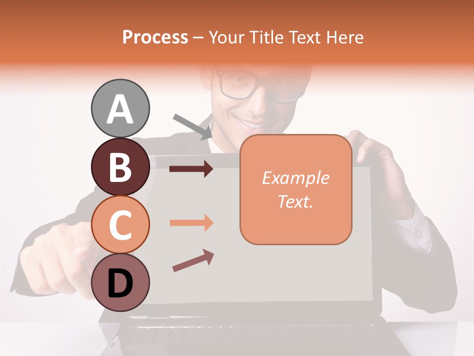 Professional Laptop Suit PowerPoint Template