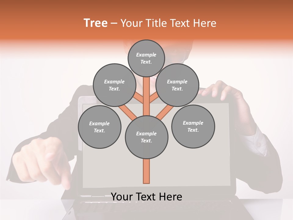 Professional Laptop Suit PowerPoint Template