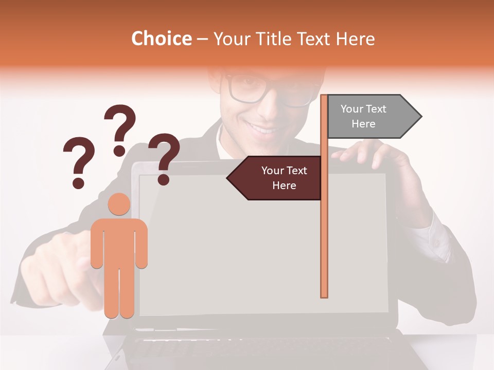 Professional Laptop Suit PowerPoint Template