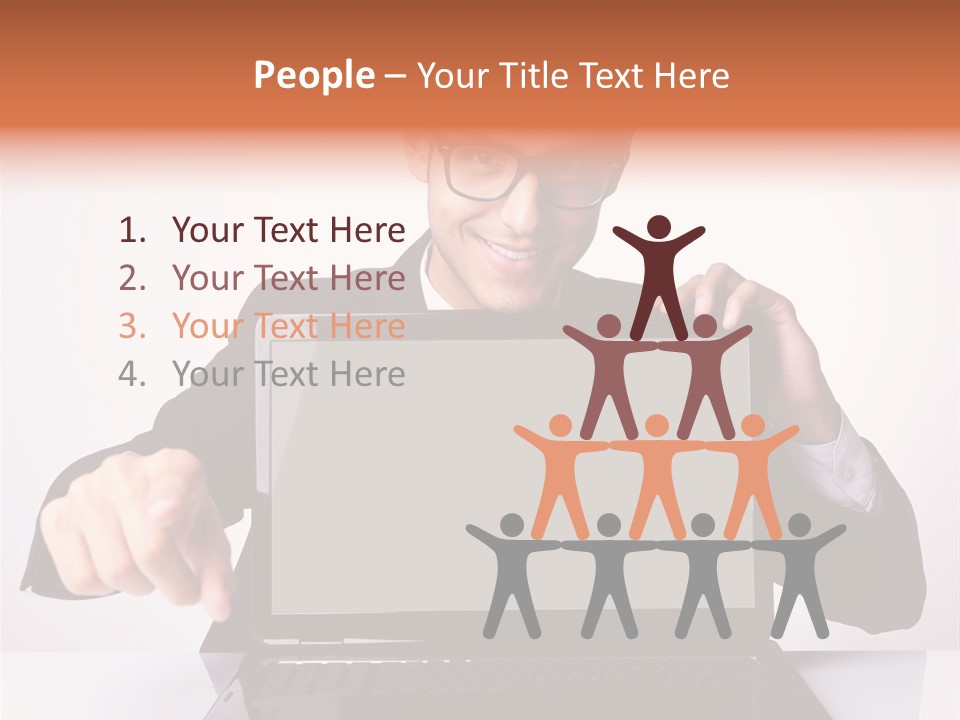 Professional Laptop Suit PowerPoint Template