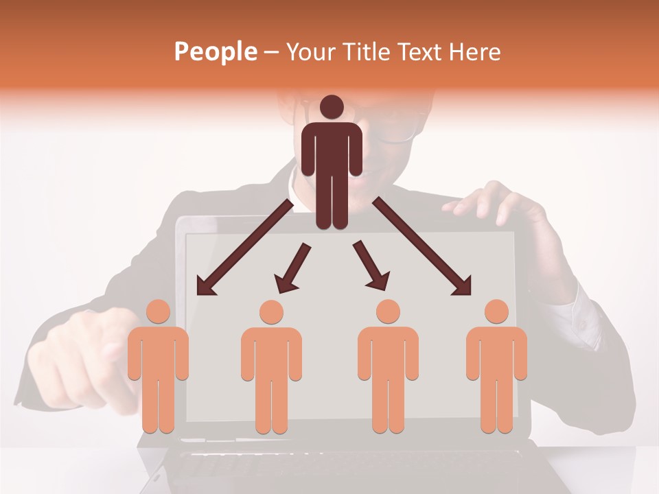 Professional Laptop Suit PowerPoint Template