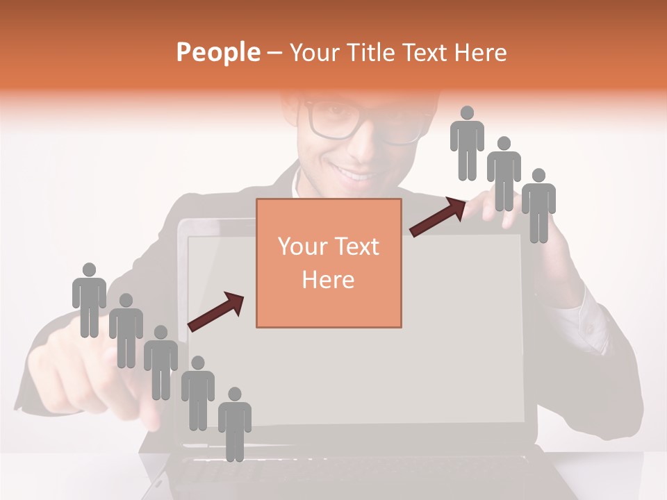 Professional Laptop Suit PowerPoint Template