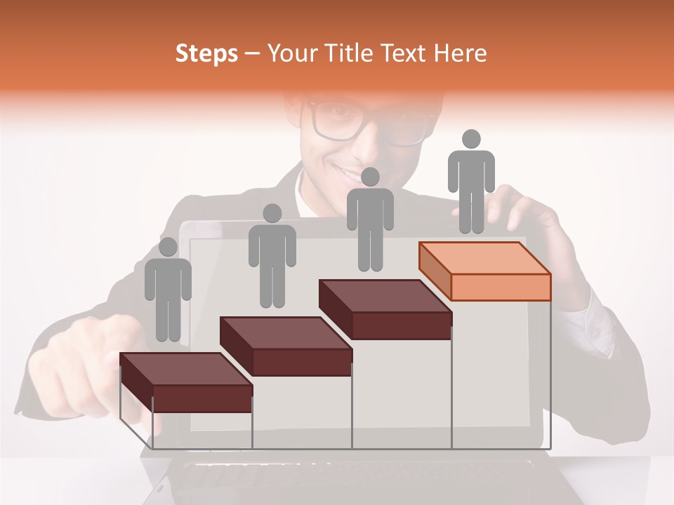 Professional Laptop Suit PowerPoint Template