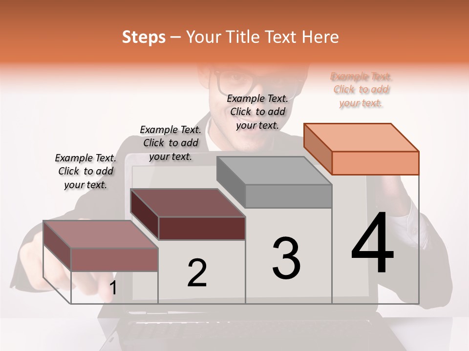 Professional Laptop Suit PowerPoint Template