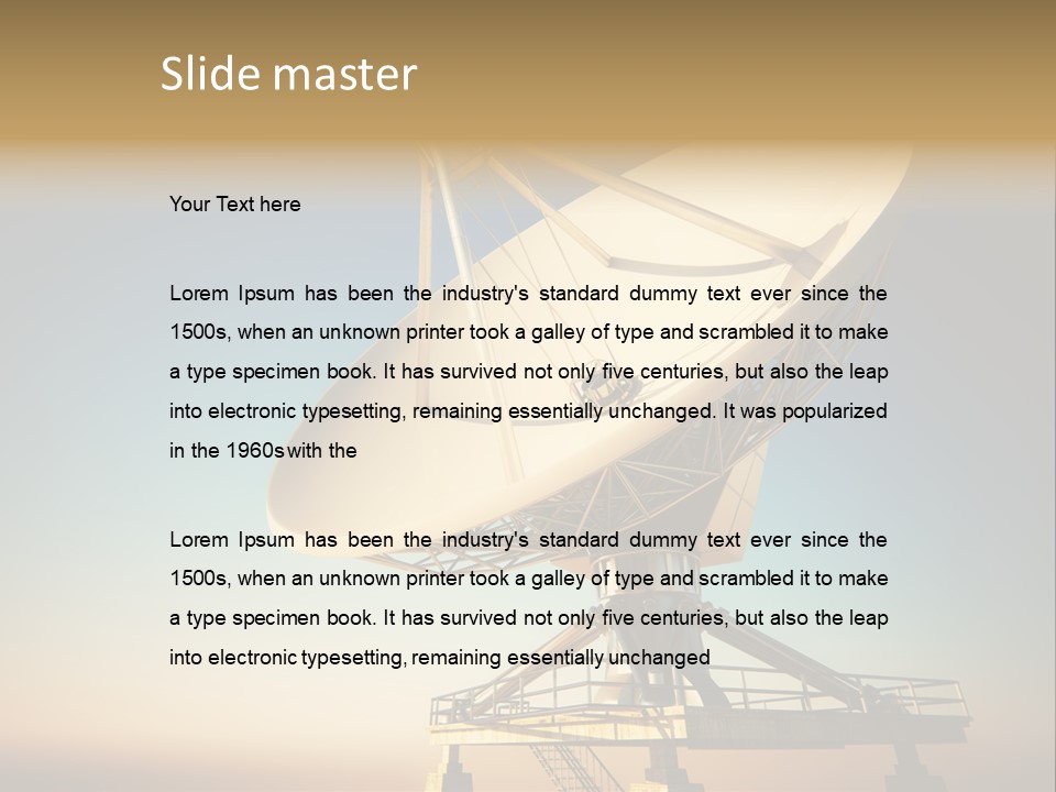 Space Communication Astronomy Telescope PowerPoint Template