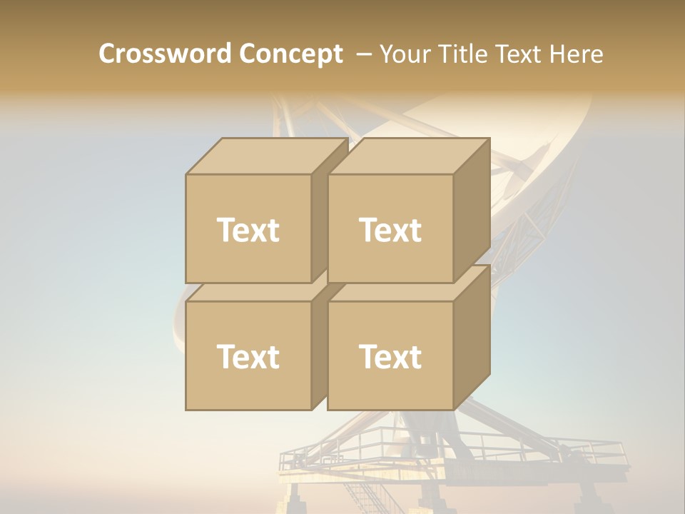 Space Communication Astronomy Telescope PowerPoint Template