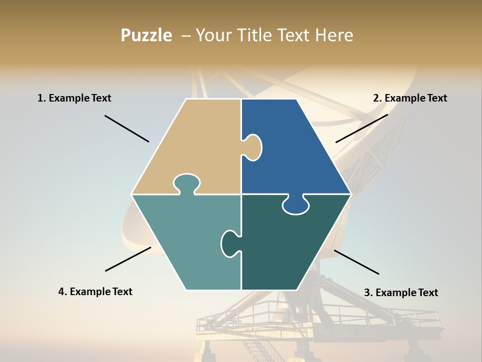 Space Communication Astronomy Telescope PowerPoint Template