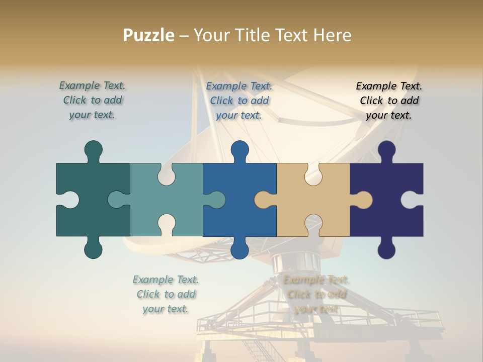 Space Communication Astronomy Telescope PowerPoint Template