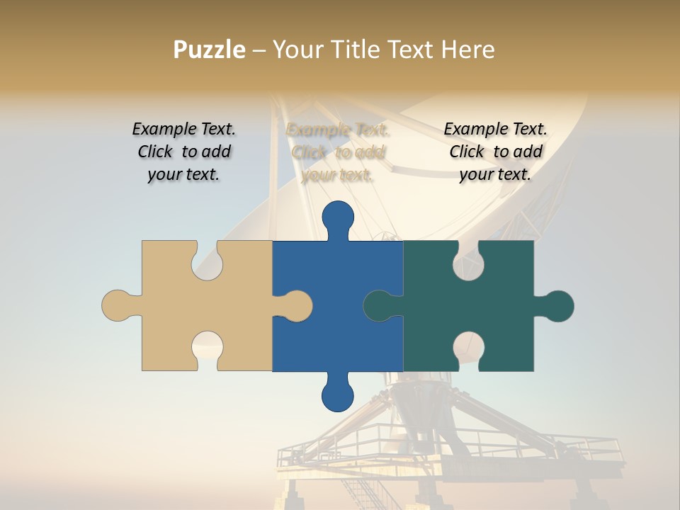 Space Communication Astronomy Telescope PowerPoint Template