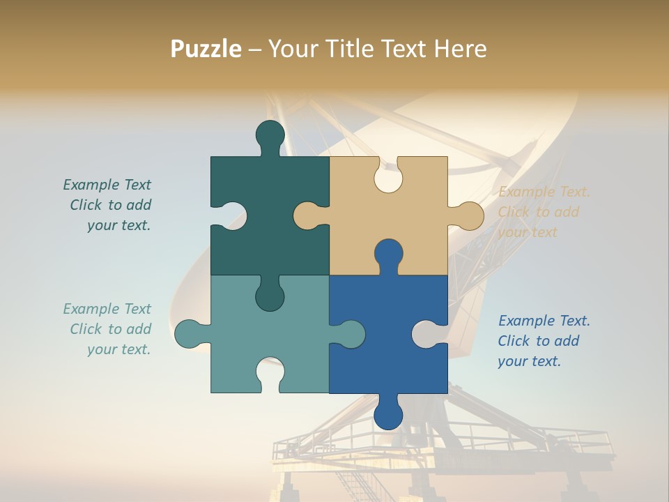 Space Communication Astronomy Telescope PowerPoint Template