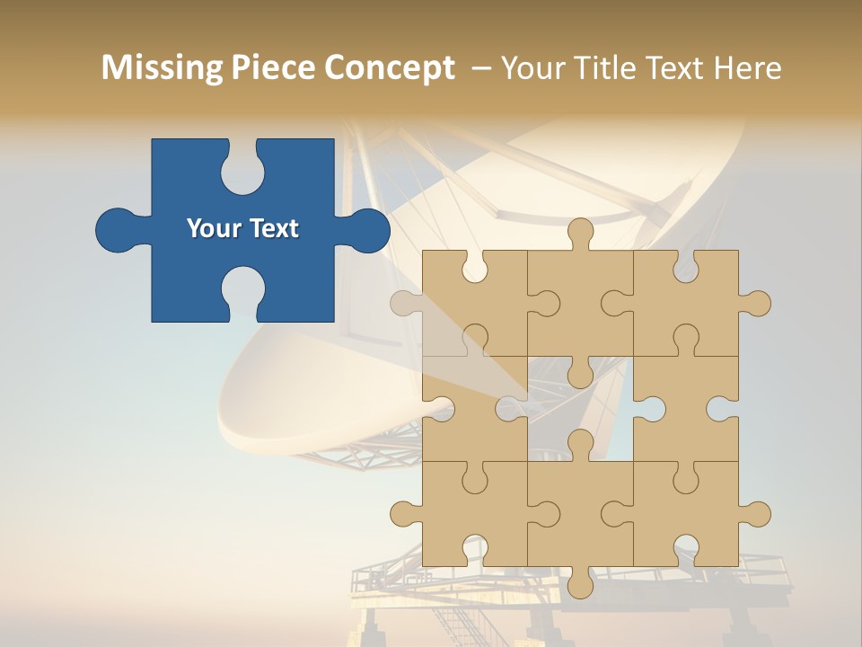 Space Communication Astronomy Telescope PowerPoint Template