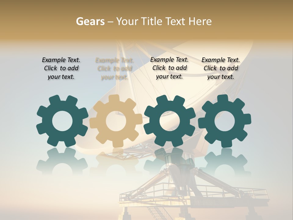 Space Communication Astronomy Telescope PowerPoint Template