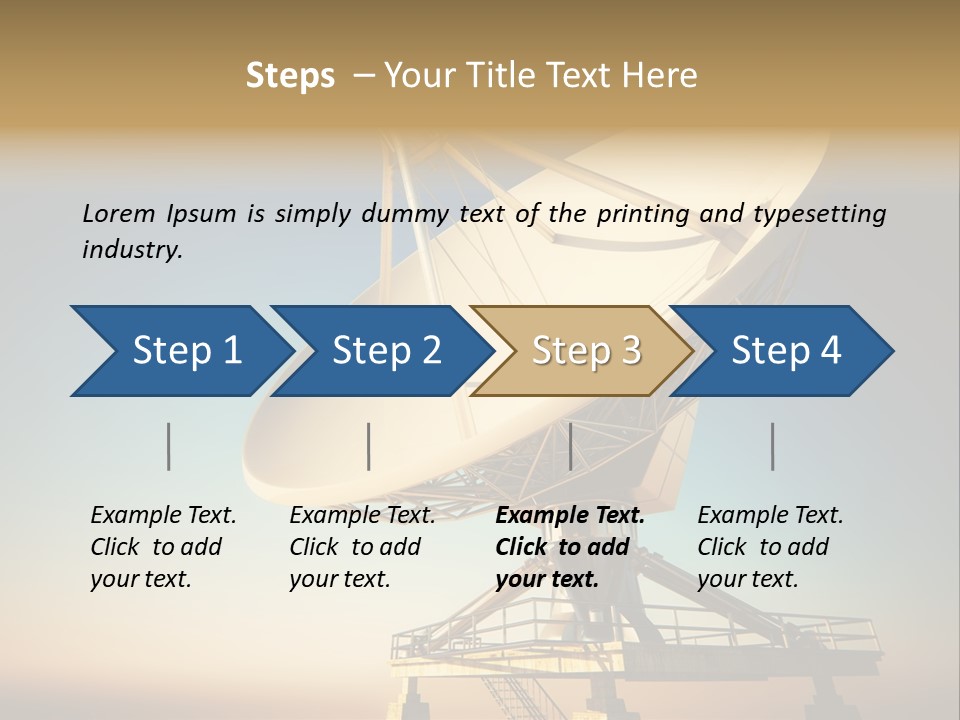 Space Communication Astronomy Telescope PowerPoint Template