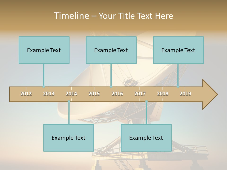 Space Communication Astronomy Telescope PowerPoint Template