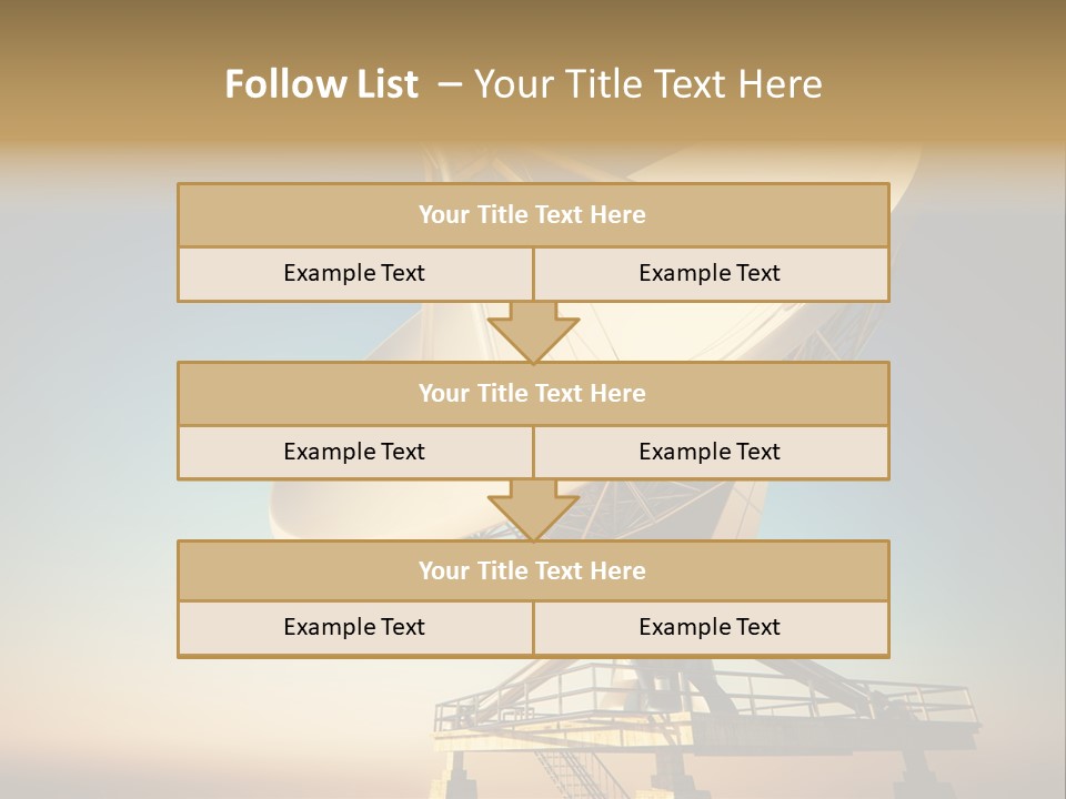 Space Communication Astronomy Telescope PowerPoint Template