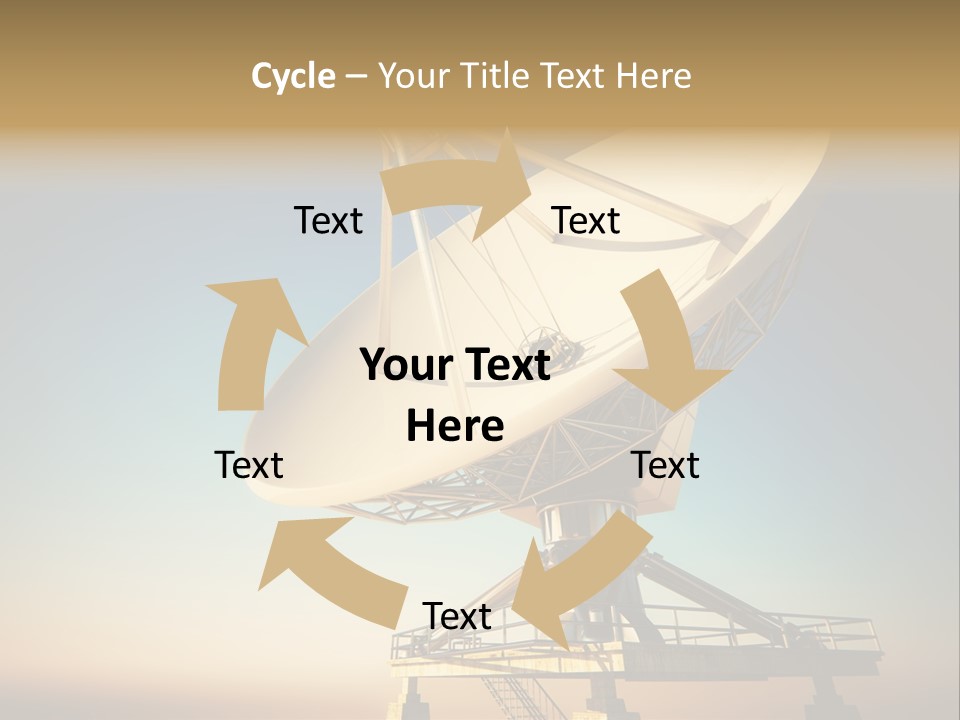 Space Communication Astronomy Telescope PowerPoint Template