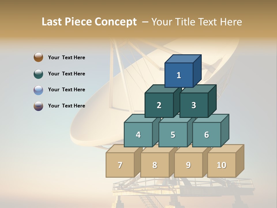 Space Communication Astronomy Telescope PowerPoint Template