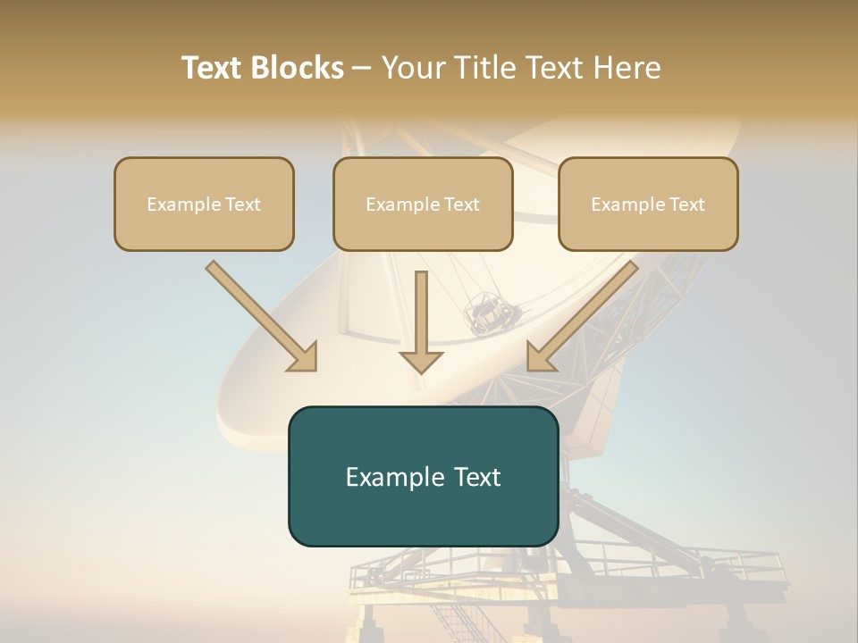 Space Communication Astronomy Telescope PowerPoint Template