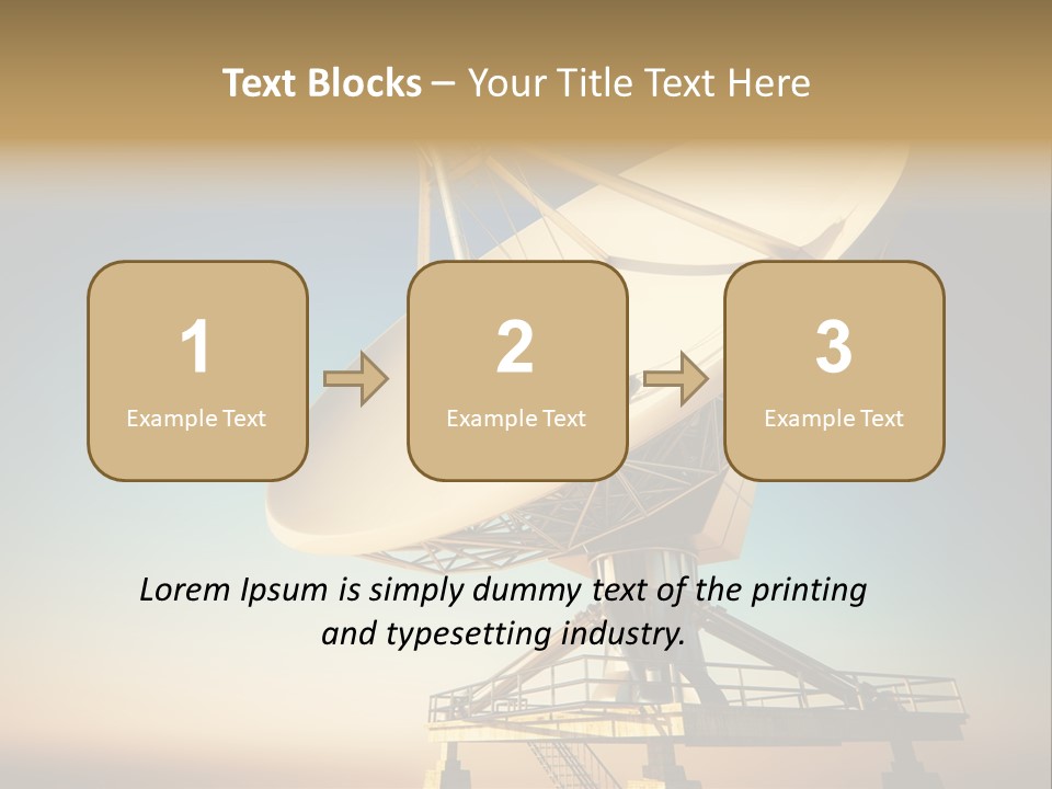 Space Communication Astronomy Telescope PowerPoint Template