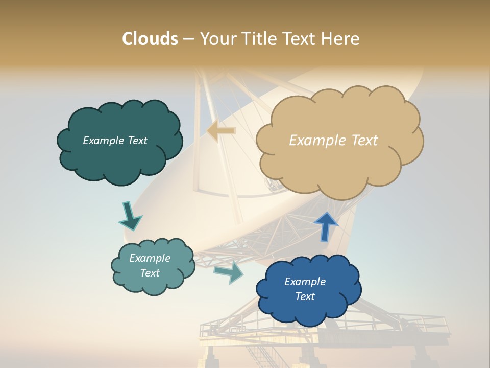 Space Communication Astronomy Telescope PowerPoint Template