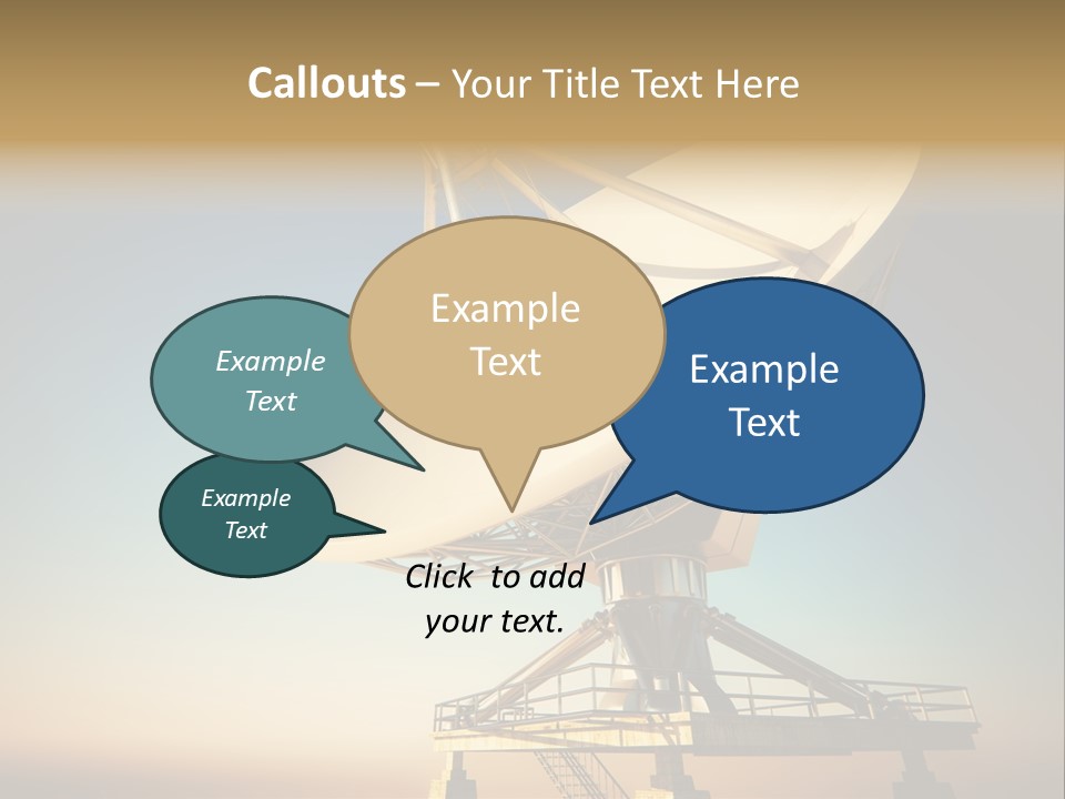 Space Communication Astronomy Telescope PowerPoint Template