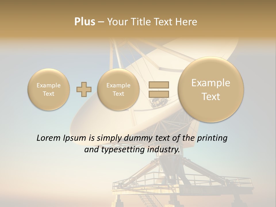 Space Communication Astronomy Telescope PowerPoint Template