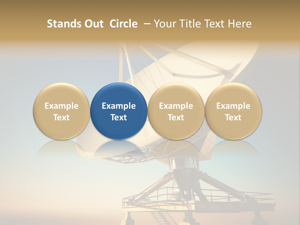 Space Communication Astronomy Telescope PowerPoint Template