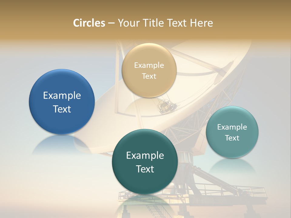 Space Communication Astronomy Telescope PowerPoint Template