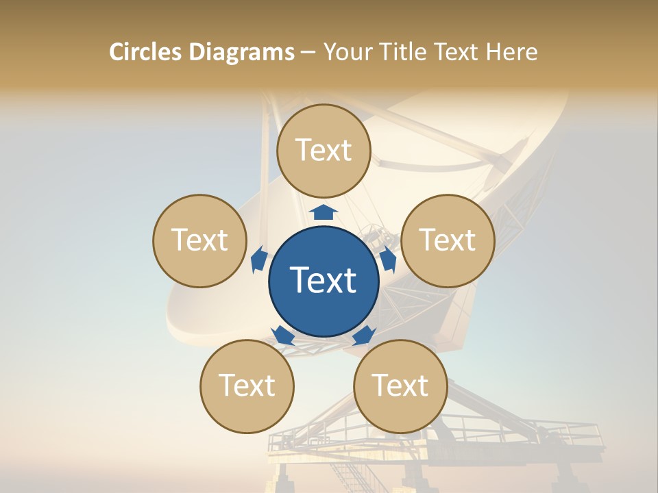 Space Communication Astronomy Telescope PowerPoint Template