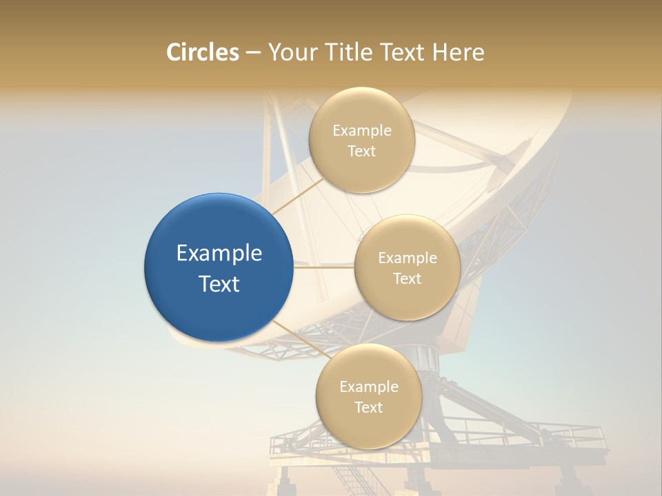 Space Communication Astronomy Telescope PowerPoint Template