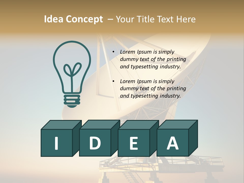 Space Communication Astronomy Telescope PowerPoint Template