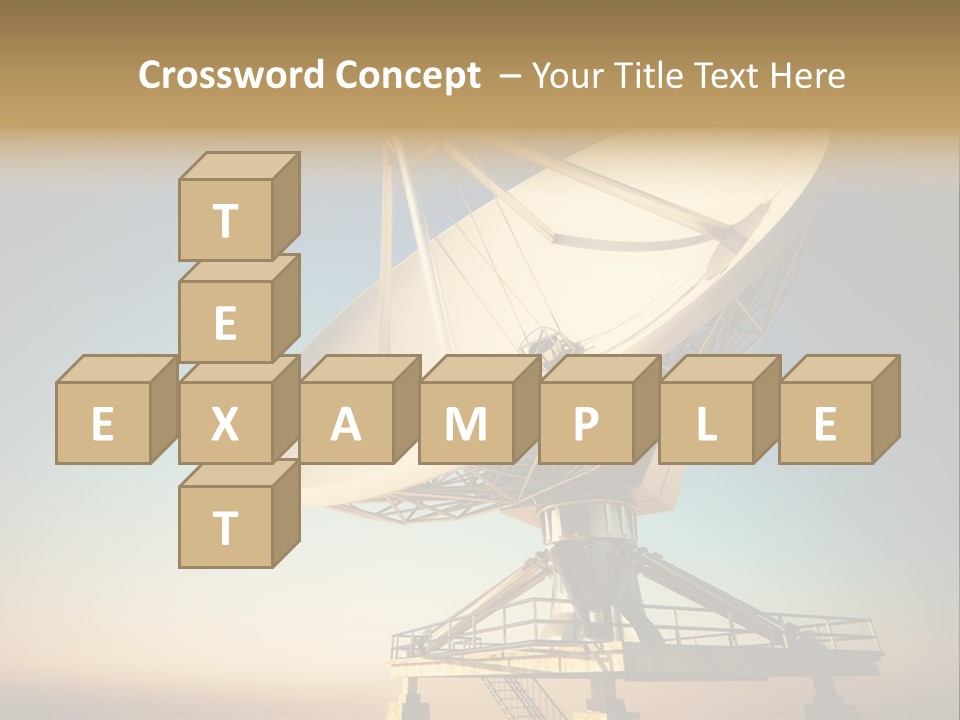 Space Communication Astronomy Telescope PowerPoint Template