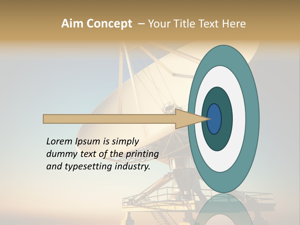 Space Communication Astronomy Telescope PowerPoint Template